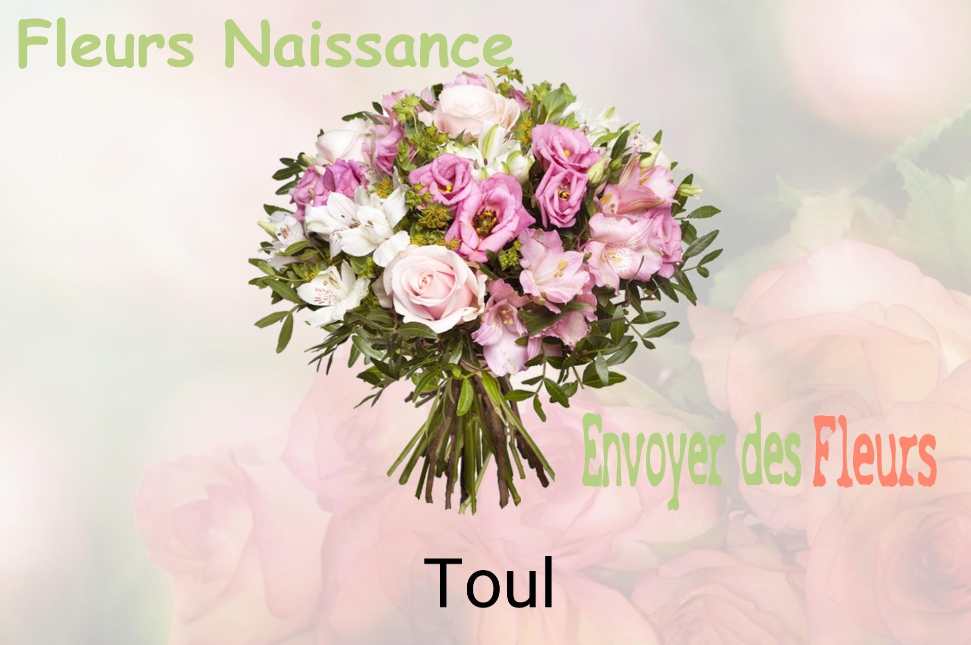 Bouquet de fleurs de naissance livré à Toul